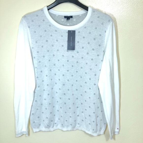 Tommy Hilfiger Sweaters - 🔴Tommy Hilfiger "Snow White" Polka Dot Sweater